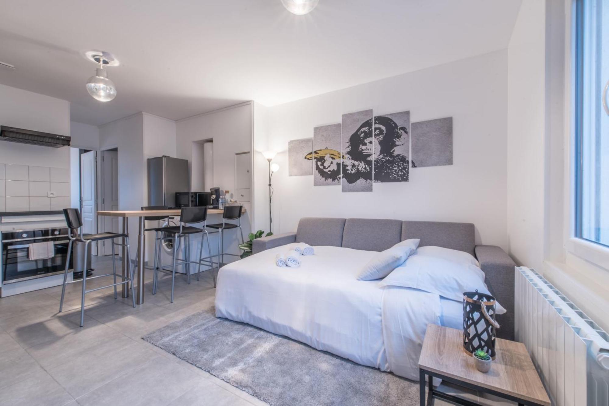 Ferienwohnung L'Urbain - 600M Gare - Parking Saint-Nazaire  Exterior foto
