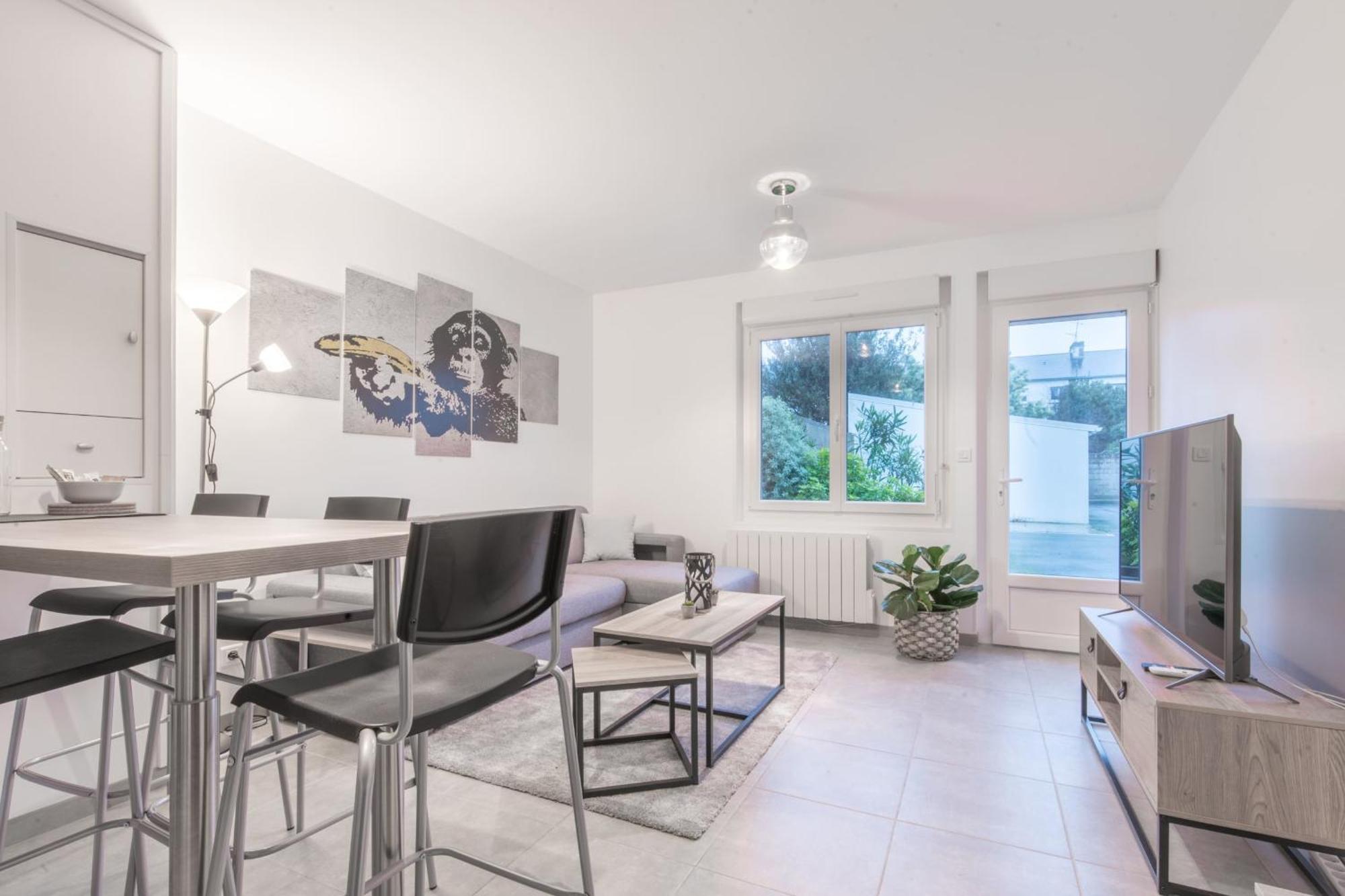 Ferienwohnung L'Urbain - 600M Gare - Parking Saint-Nazaire  Exterior foto